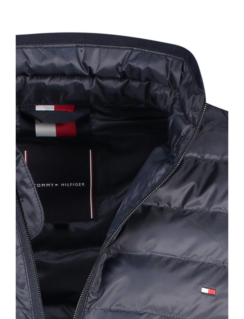 Tommy Hilfiger tussenjas donkerblauw effen
