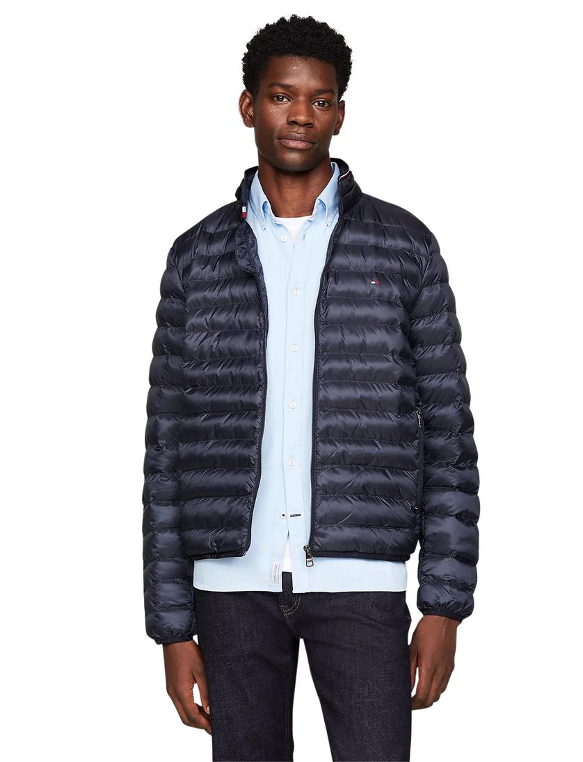 Tommy Hilfiger tussenjas donkerblauw effen
