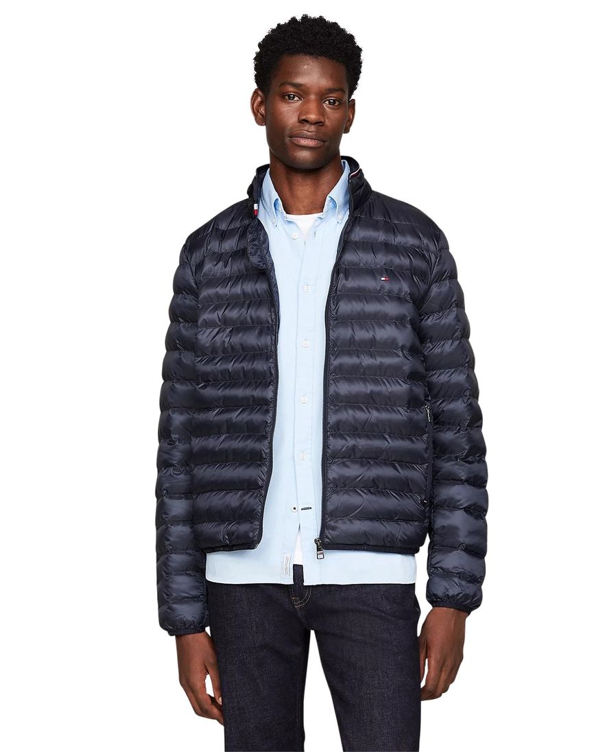 Tommy Hilfiger tussenjas donkerblauw effen