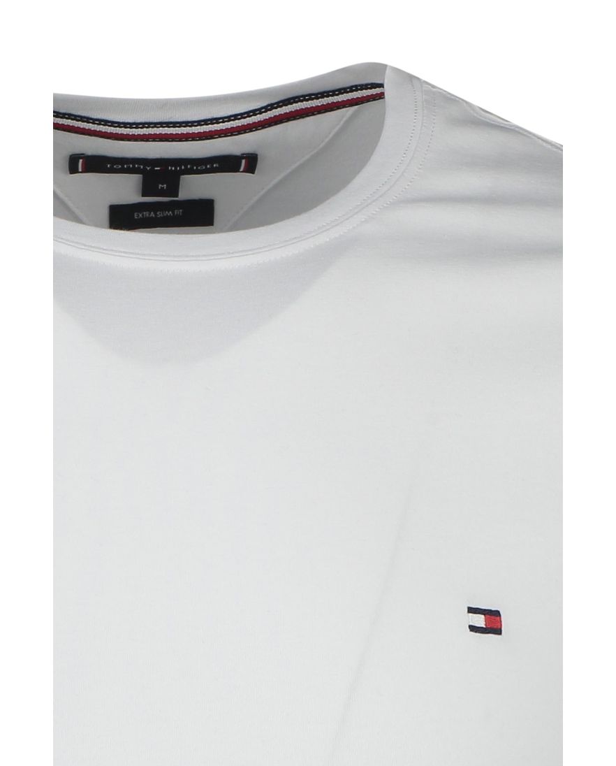 Tommy Hilfiger t-shirt wit effen katoen