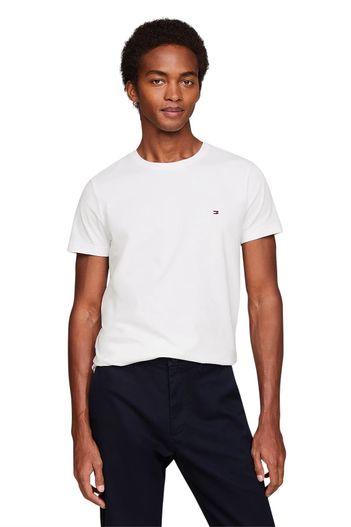 Tommy Hilfiger Tommy Hilfiger t-shirt wit effen extra slim fit