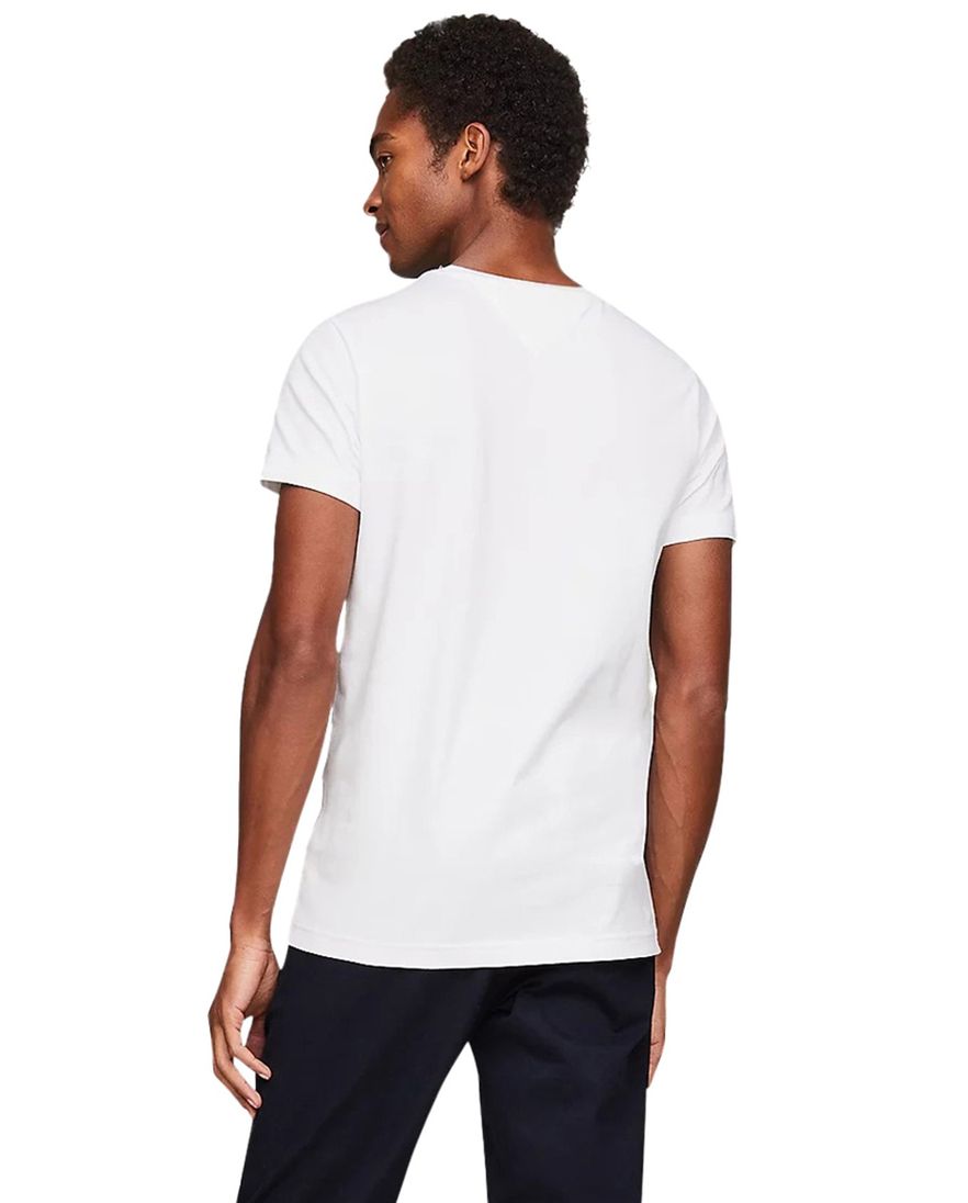 Tommy Hilfiger t-shirt wit effen katoen