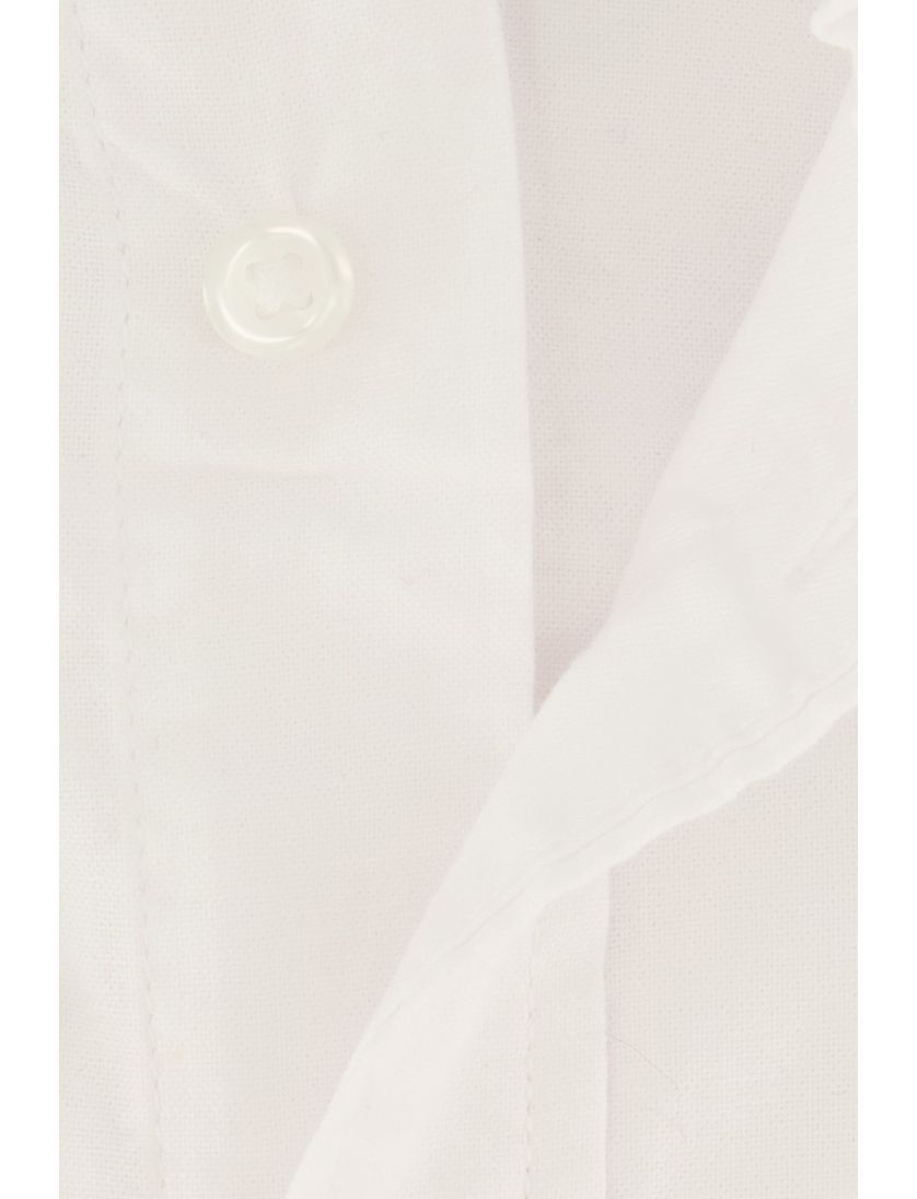 Tommy Hilfiger Big & tall overhemd wit effen katoen normale fit