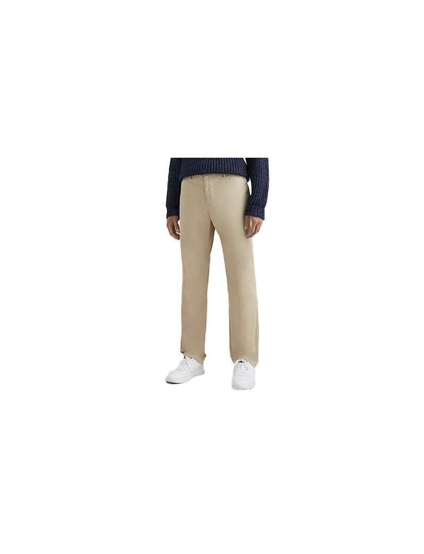 Tommy Hilfiger chino katoen beige wijde fit