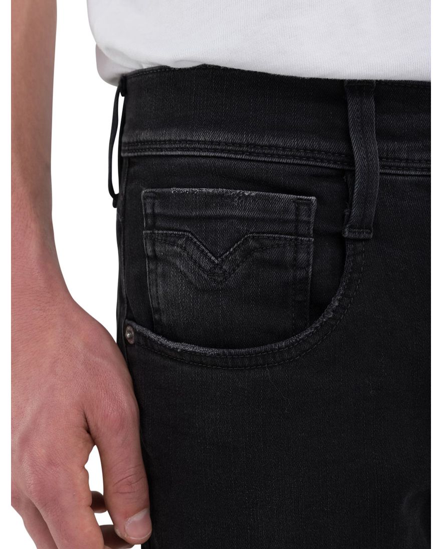 Zwarte jeans Replay Anbass Slim Fit