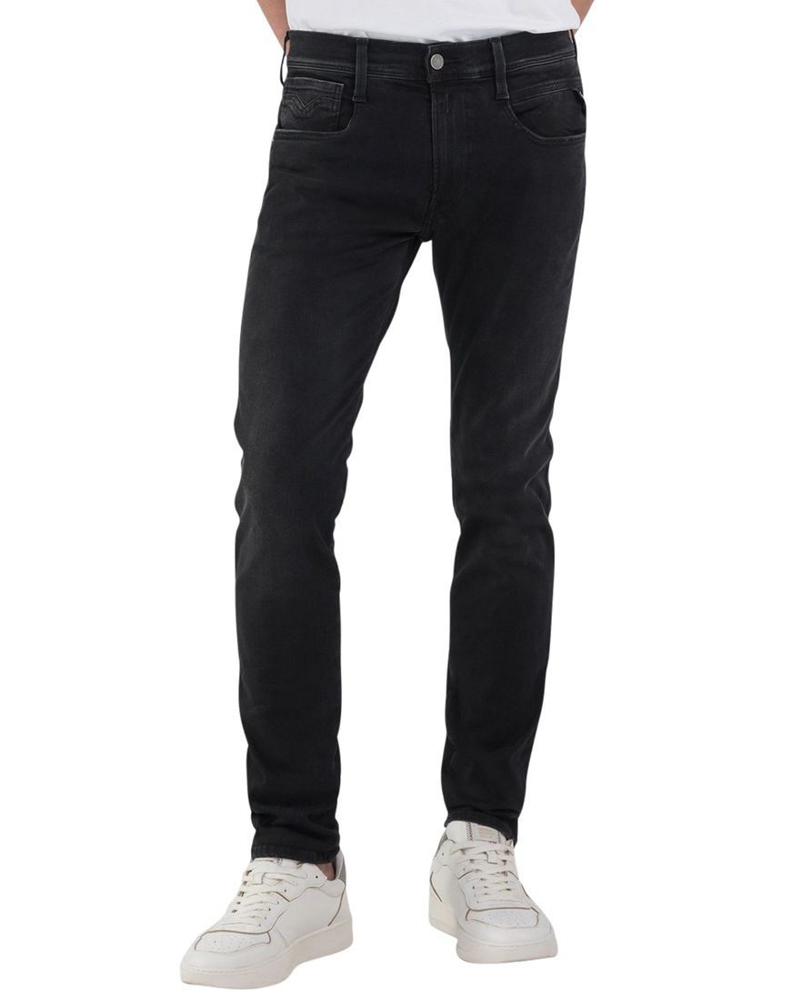 Zwarte jeans Replay Anbass Slim Fit