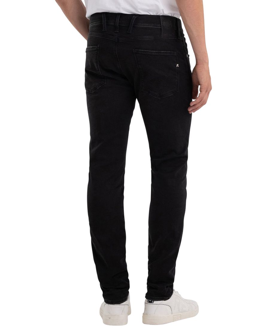 Zwarte jeans Replay Anbass Slim Fit