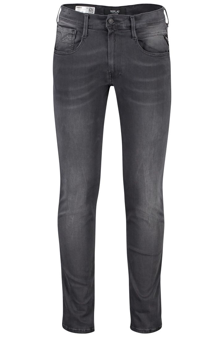 Replay jeans Anbass Hyperflex Slim Fit grijs