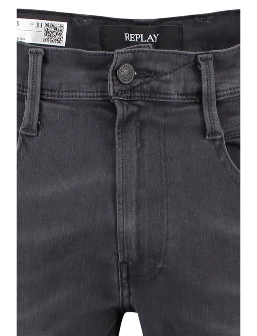 Replay jeans Anbass Hyperflex Slim Fit grijs