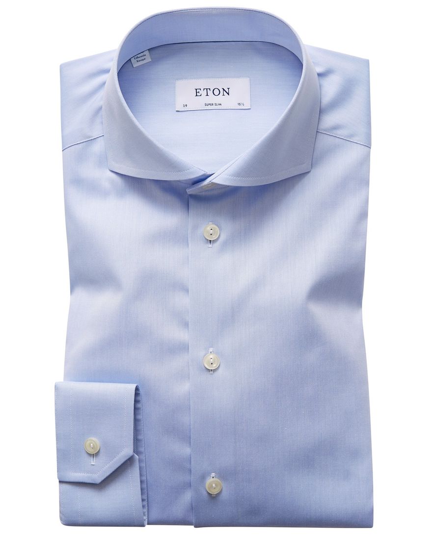 Eton dress lichtblauw overhemd Super Slim cut-away