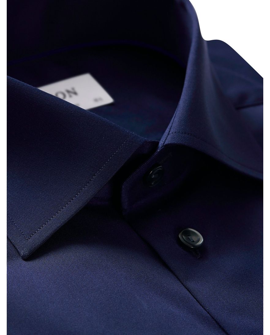Eton dress overhemd donkerblauw Contemporary