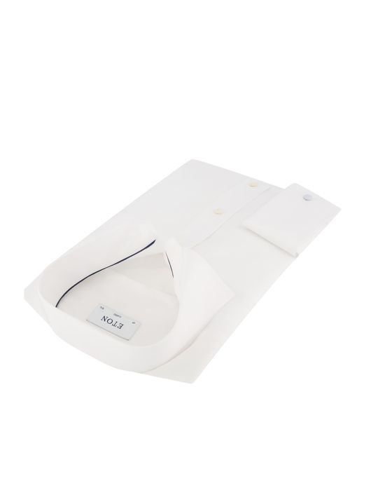 Wit overhemd Eton dubbele manchet Classic Fit