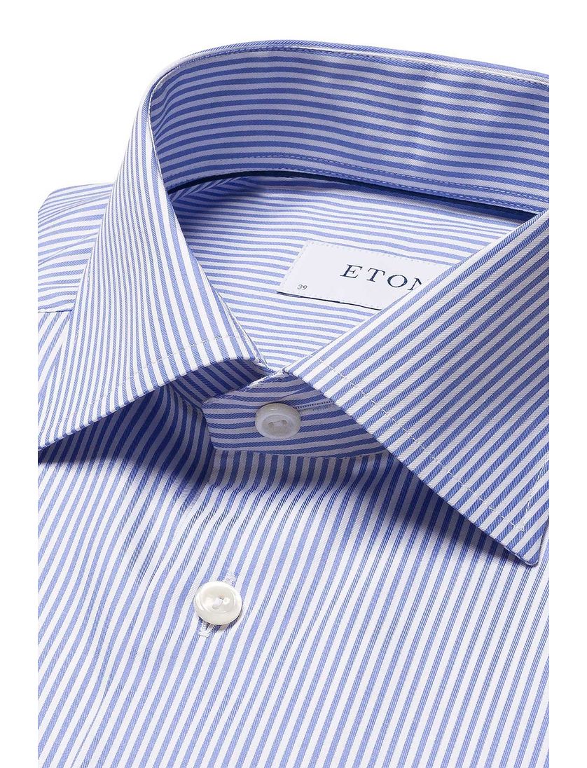 Eton business overhemd lichtblauw met streepjes