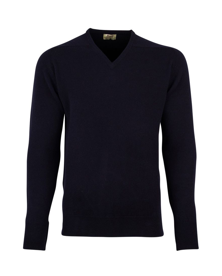 William Lockie trui donkerblauw v-hals