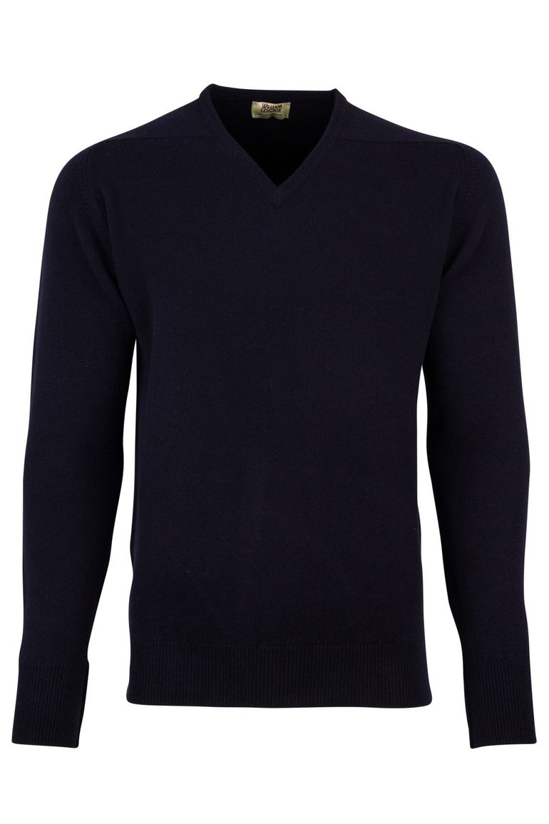 William Lockie trui donkerblauw v-hals