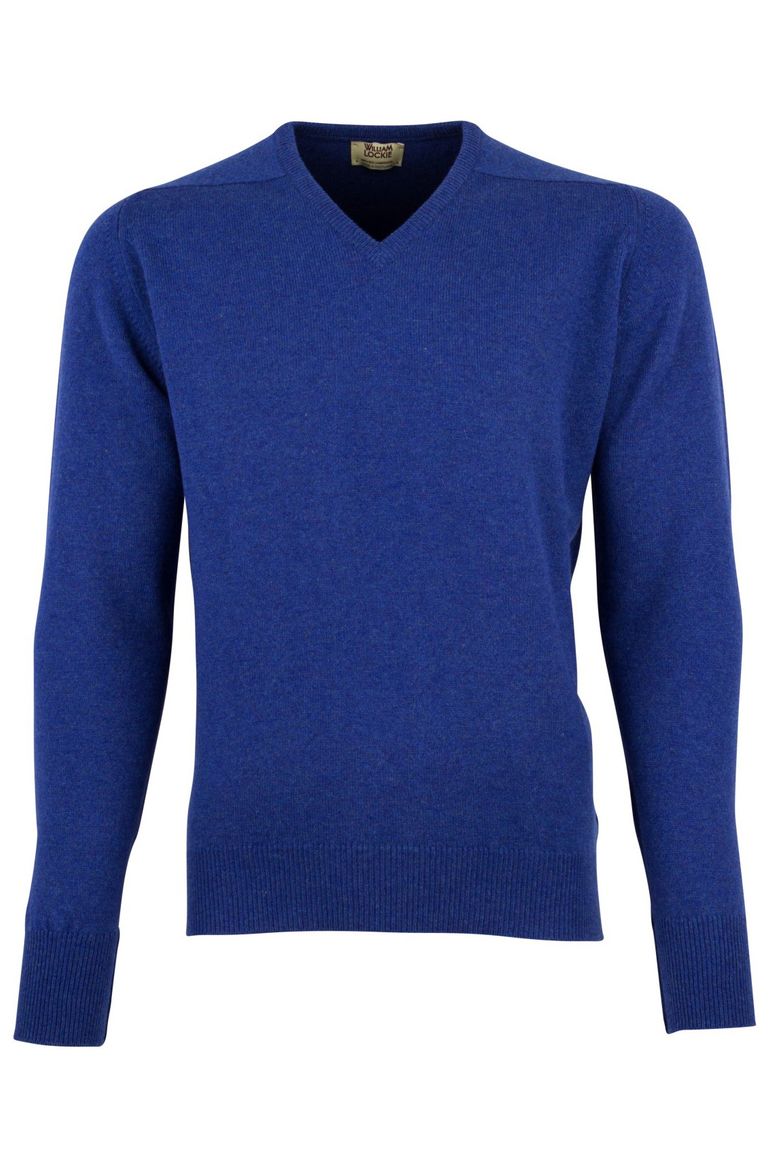 Pullover William Lockie kobalt lamswol
