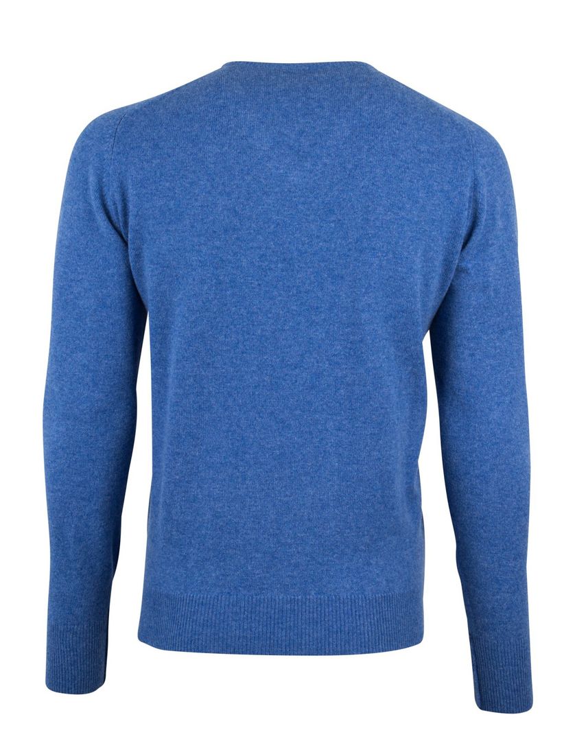 William Lockie pullover blauw lamswol