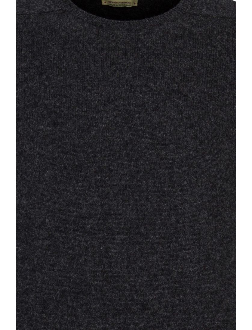 William Lockie lamswollen trui donkergrijs