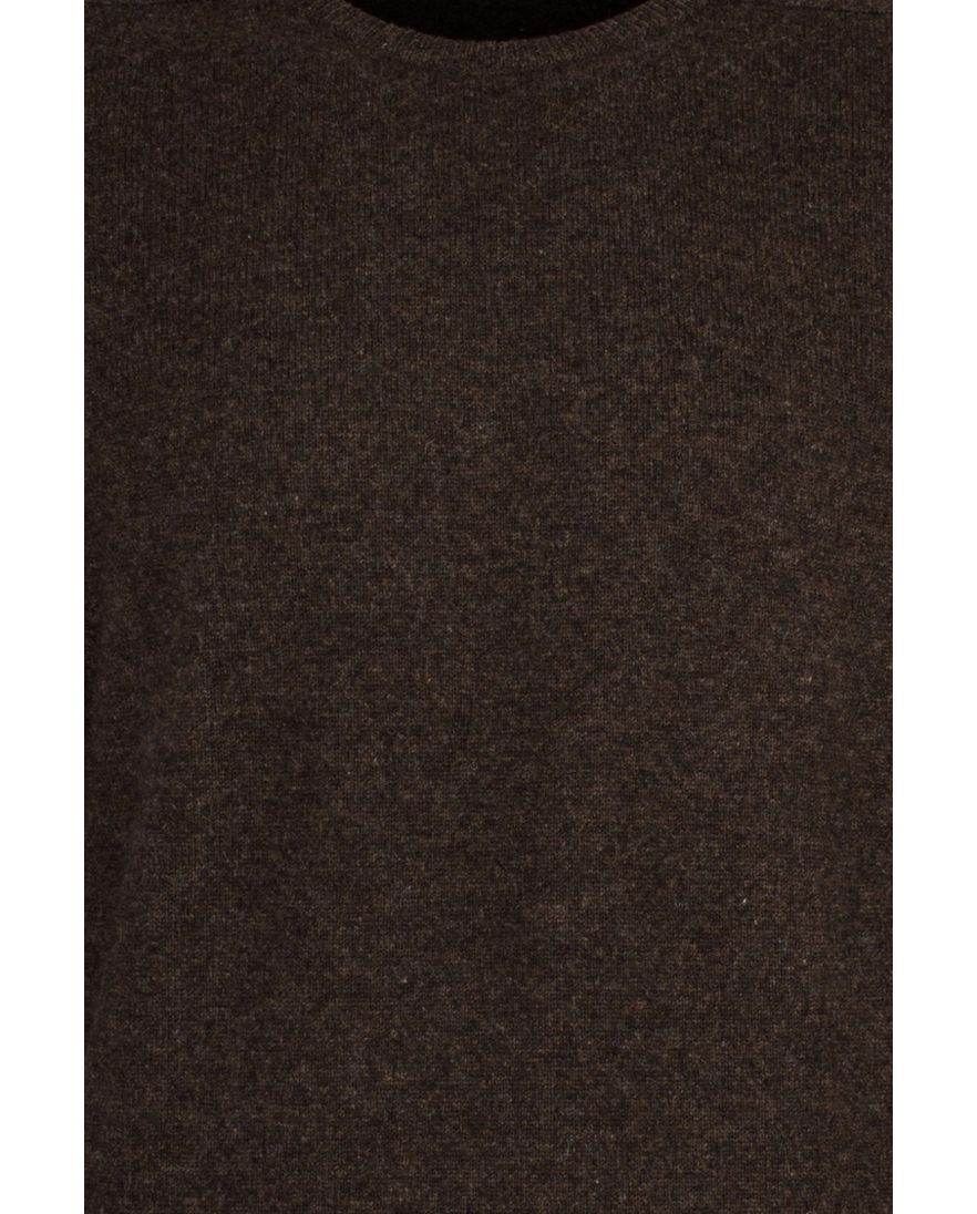 William Lockie trui donkerbruin lamswol
