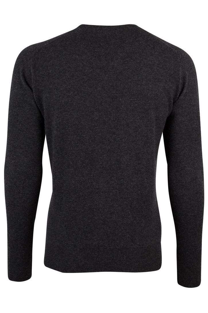 William Lockie pullover donkergrijs kasjmier