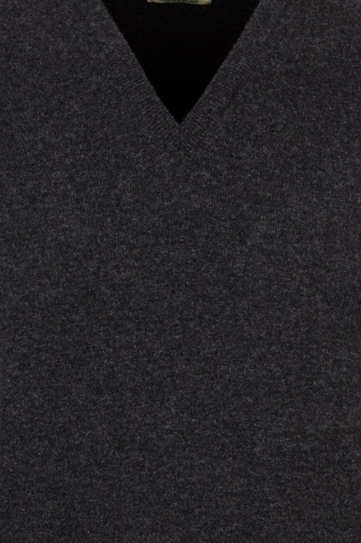 William Lockie pullover donkergrijs kasjmier