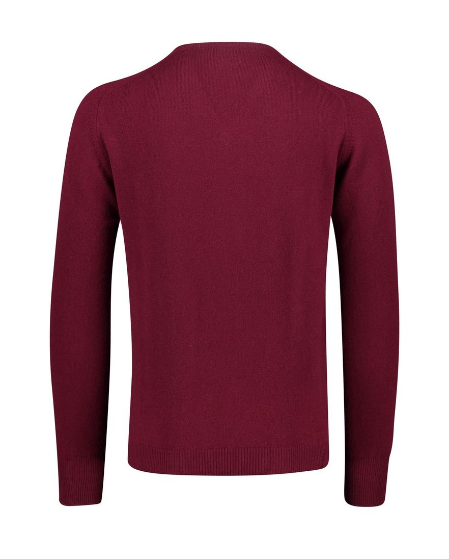 William Lockie trui v-hals bordeaux