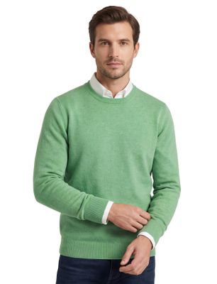 William Lockie William Lockie trui 100% lamswol groen