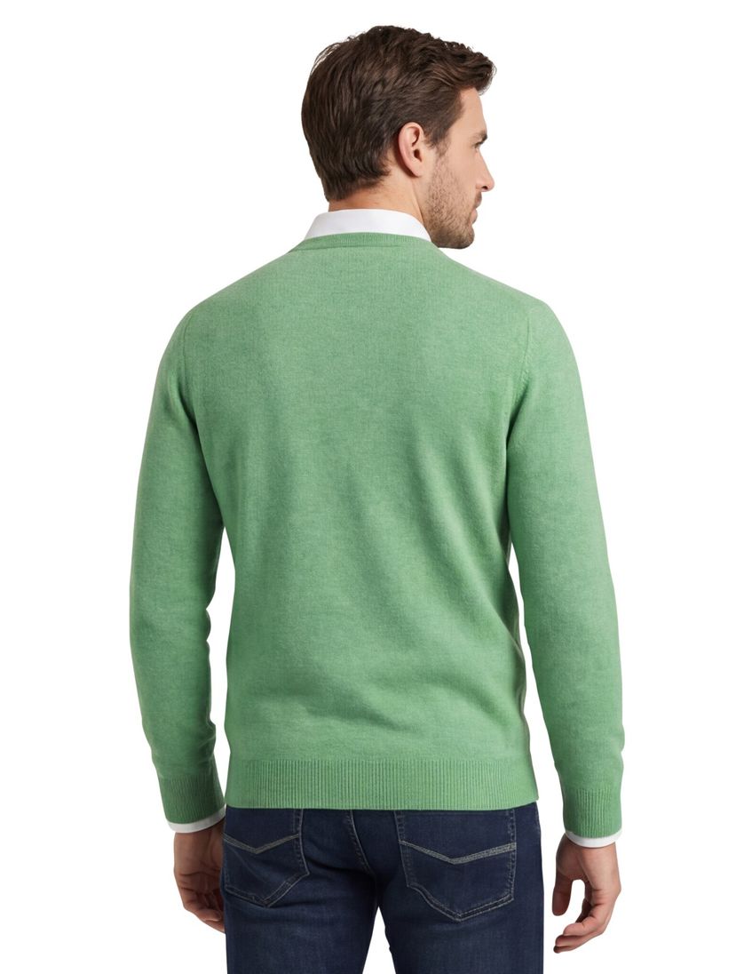 William Lockie trui 100% lamswol groen