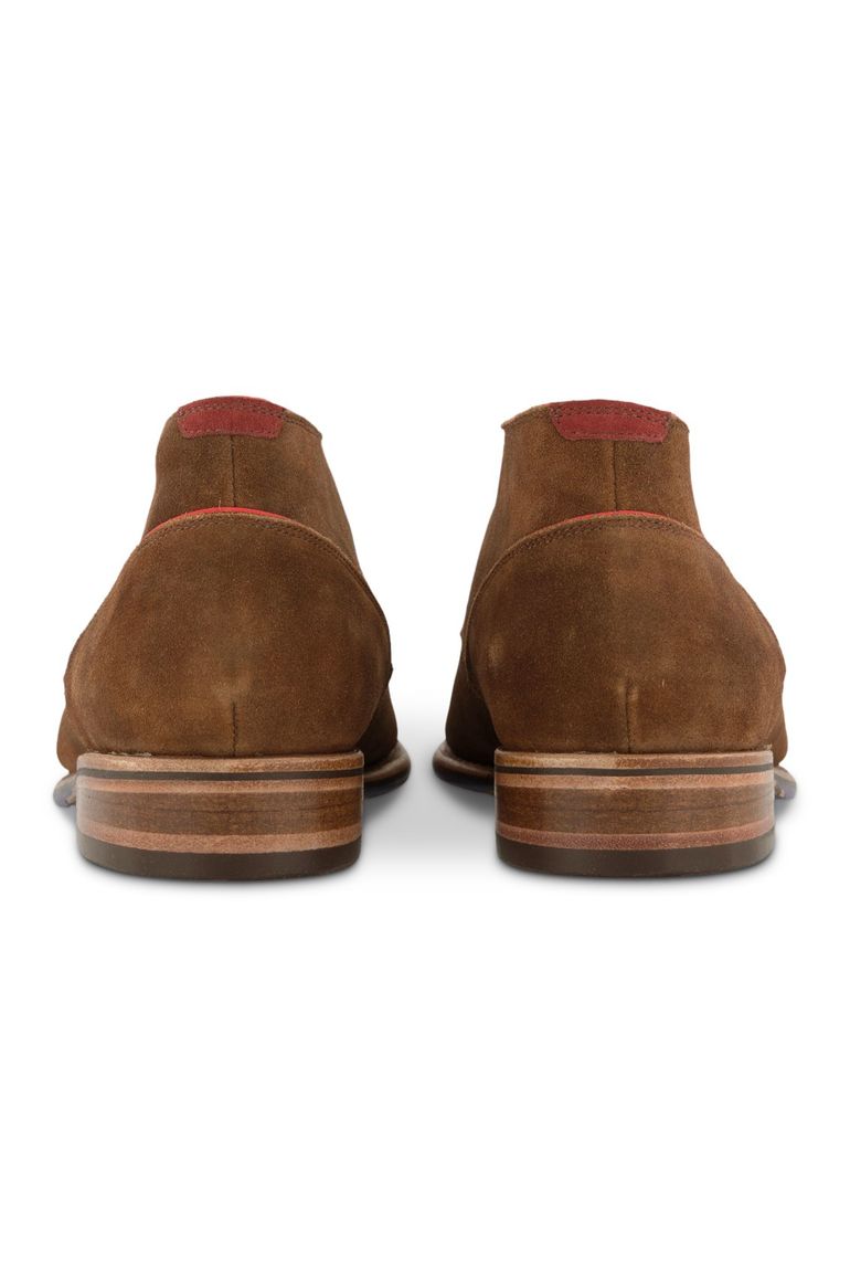 Floris van Bommel nette veterschoenen suede bruin