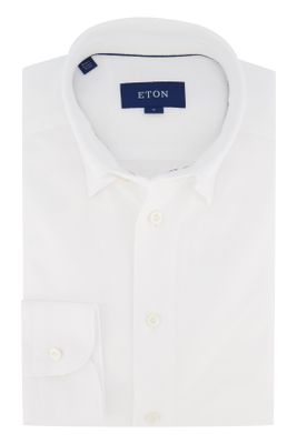 Eton Eton shirt slim fit stretch wit pique