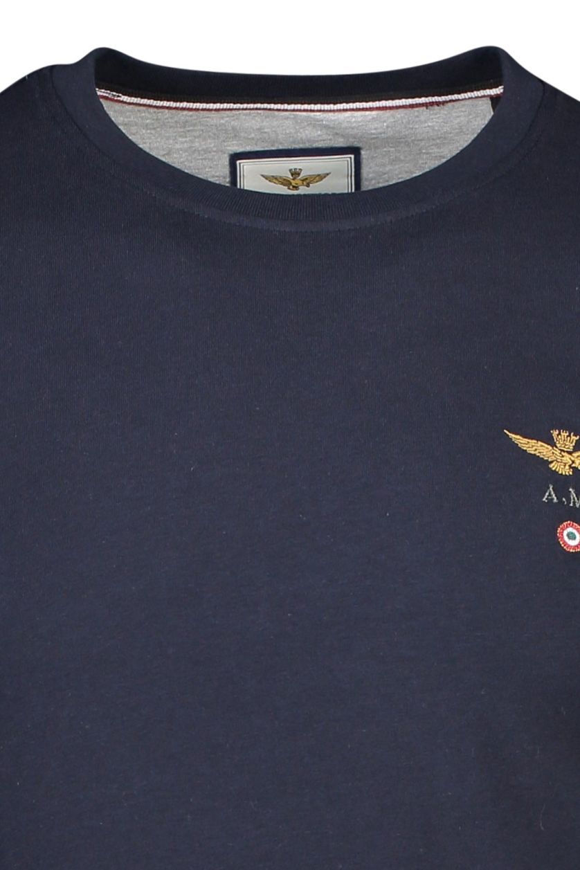 Donkerblauw t-shirt Aeronautica Militare