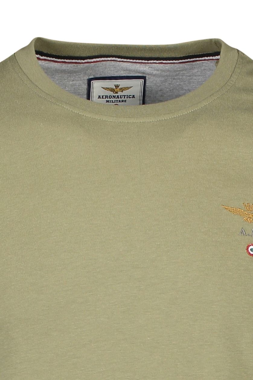 Groen t-shirt Aeronautica Militare met embleem