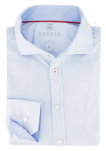 Overhemd Desoto lichtblauw effen