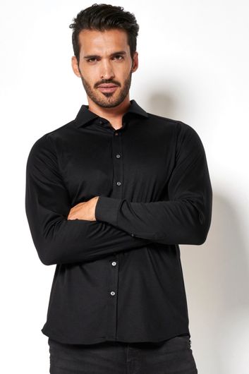 Desoto zwart overhemd katoen