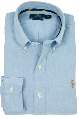 Polo Ralph Lauren Overhemd Ralph Lauren Slim Fit blue Oxford