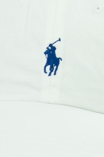 Ralph Lauren cap signaalwit blue  polo detail