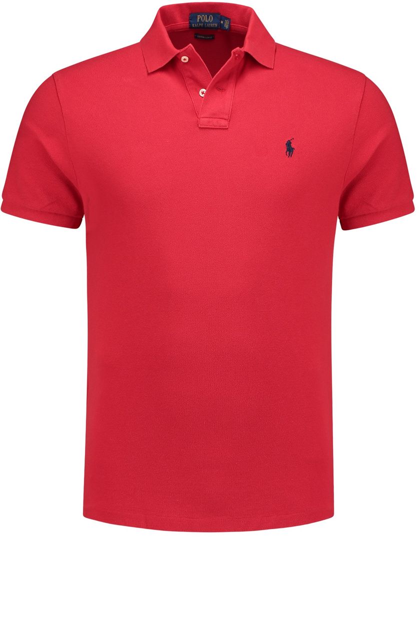 Poloshirt Ralph Lauren rood Custom Sim Fit