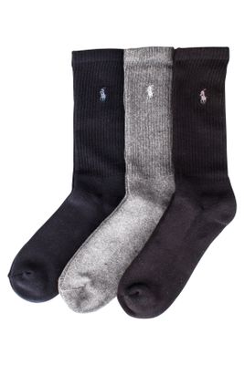 Polo Ralph Lauren Ralph Lauren sokken 3 paar blauw/grijs/zwart
