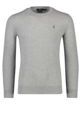 Polo Ralph Lauren Ralph Lauren sweater grijs Slim Fit ronde hals