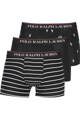 Polo Ralph Lauren boxershort 3-pack Polo Ralph Lauren effen zwart