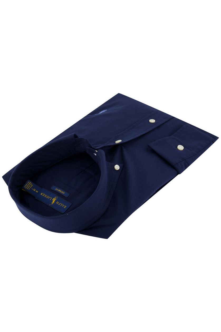 Donkerblauw overhemd Ralph Lauren Custom Fit