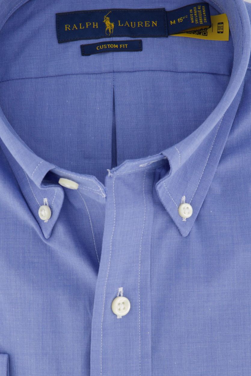 Ralph Lauren overhemd blauw Custom Fit