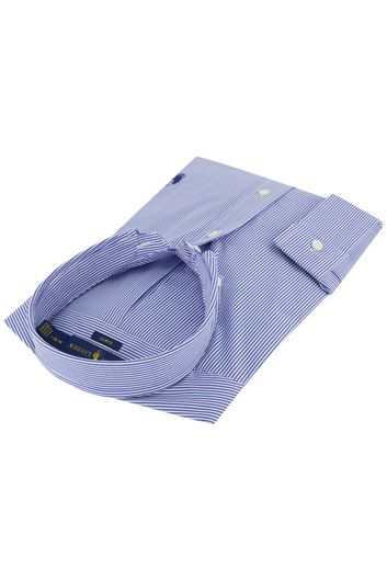 Ralph Lauren overhemd blauw wit gestreept Slim Fit