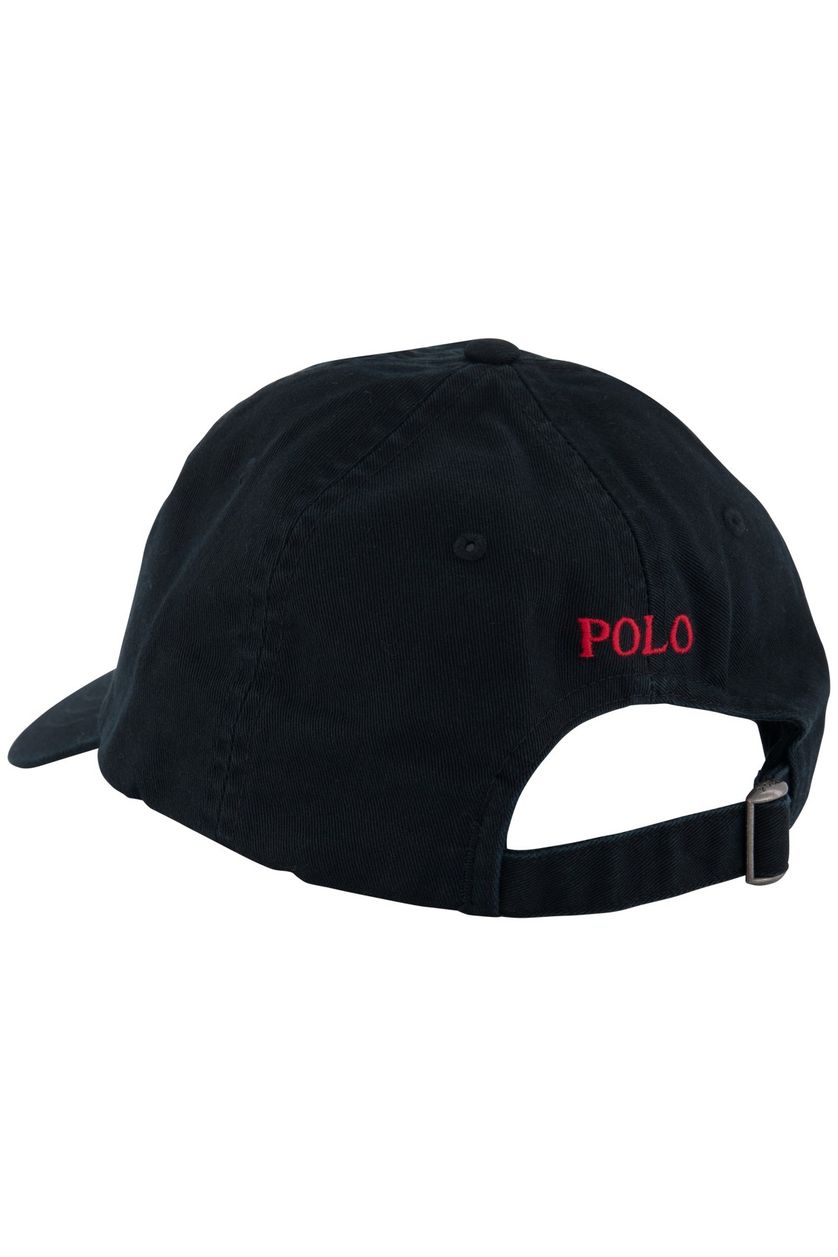 Polo Ralph Lauren met rode logo cap effen  