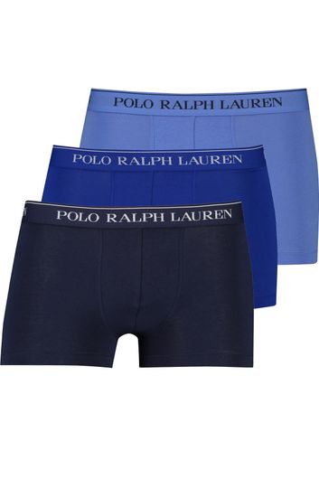 Polo Ralph Lauren boxershort blauw effen 3-pack normale fit