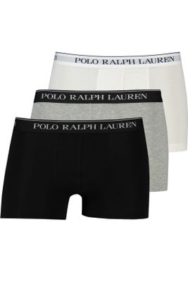 Polo Ralph Lauren Polo Ralph Lauren boxershort wit grijs zwart 3-pack effen 