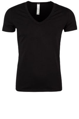 Laatste items HOM t-shirt v-hals zwart Smart Cotton