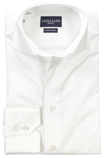 Cavallaro overhemd wit dessin mouwlengte 7