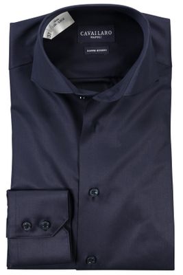 Cavallaro Cavallaro overhemd navy blue uni mouwlengte 7