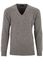 Alan Paine pullover grijs melange classic fit lamswol